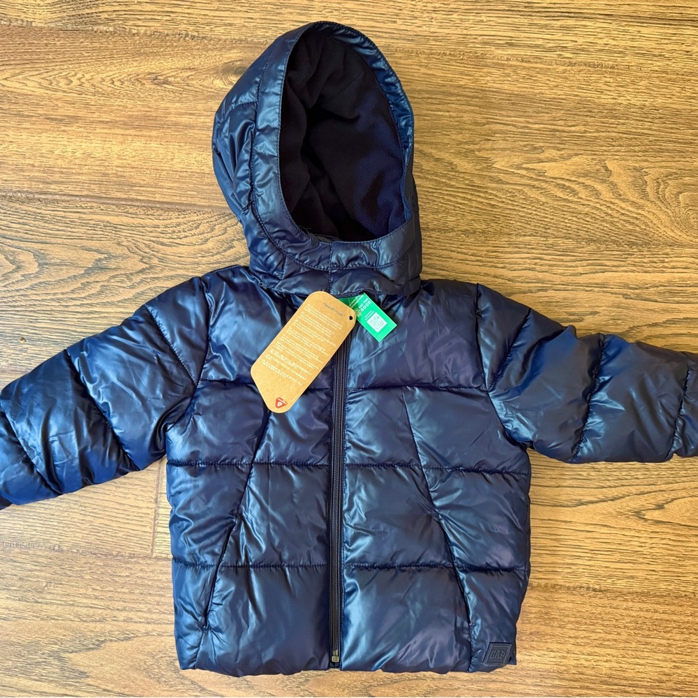 GAP 4T Cozy Dark Blue Winter Coat